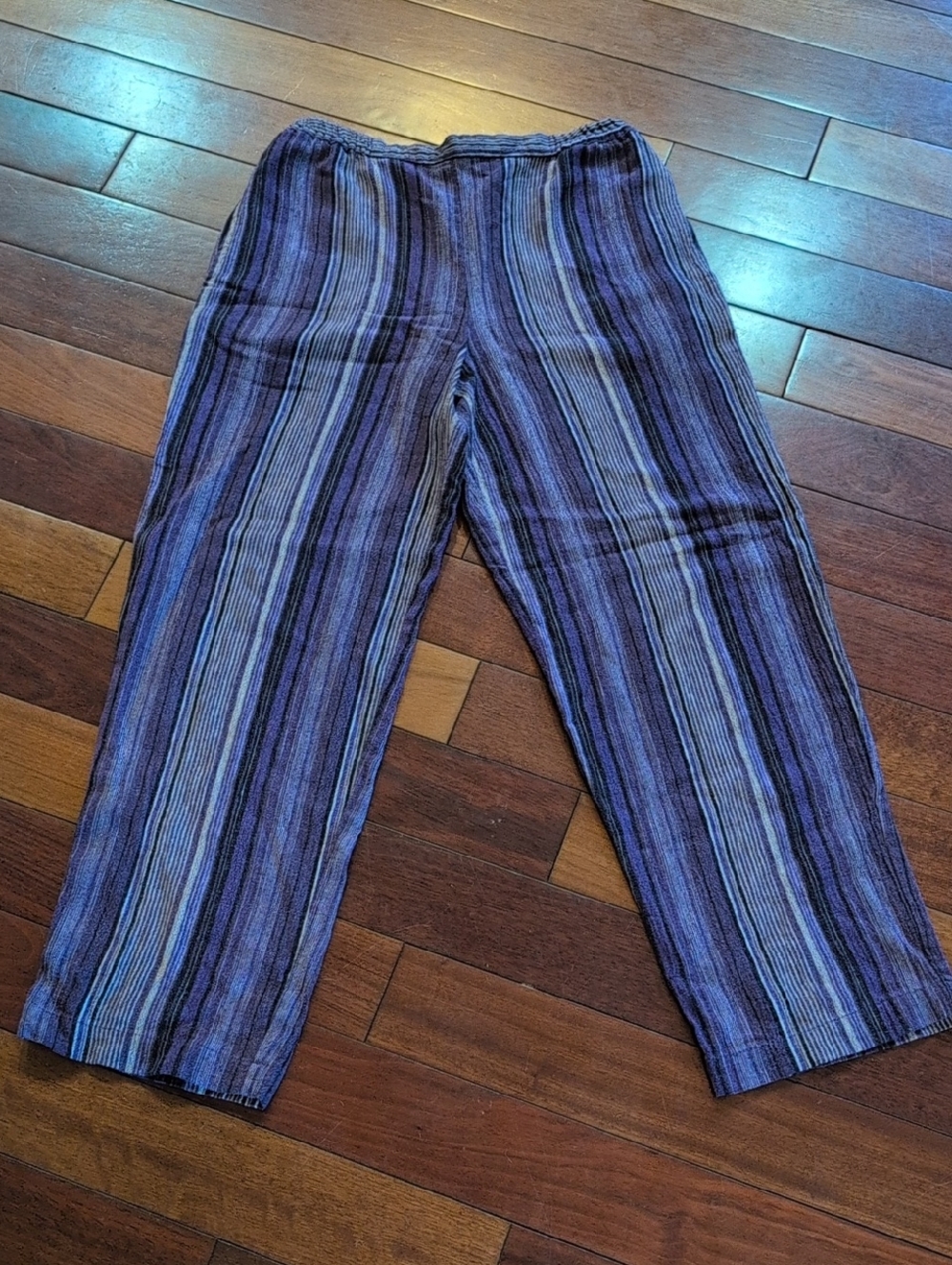 Coldwater Creek Purple Striped Lounge Pants Size Small